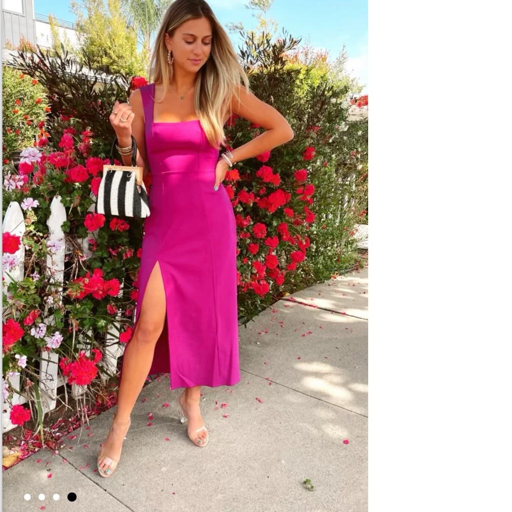 Show Me Your Mumu Eden dress in fuchsia!